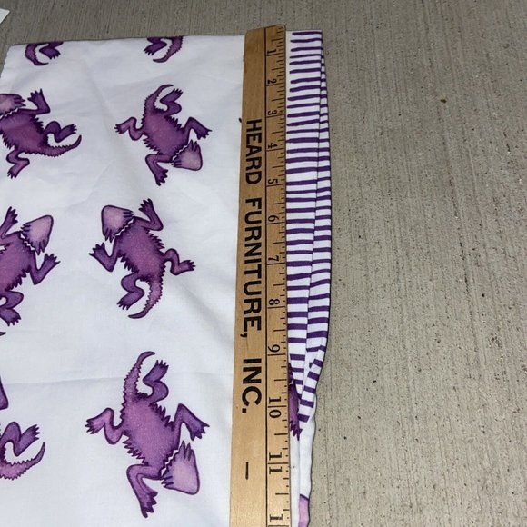 Brooke Wright Lightweight TCU Horned Frog Print Dress Sz Large HARD TO FIND- NWT - Picture 9 of 9